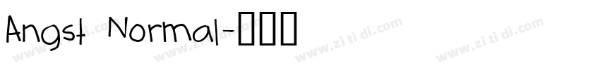 Angst Normal字体转换